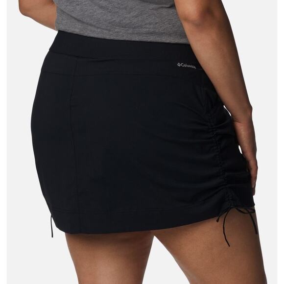 Columbia Anytime Black Casual Side Cinch UPF Mini Skort Size Medium - Picture 4 of 10